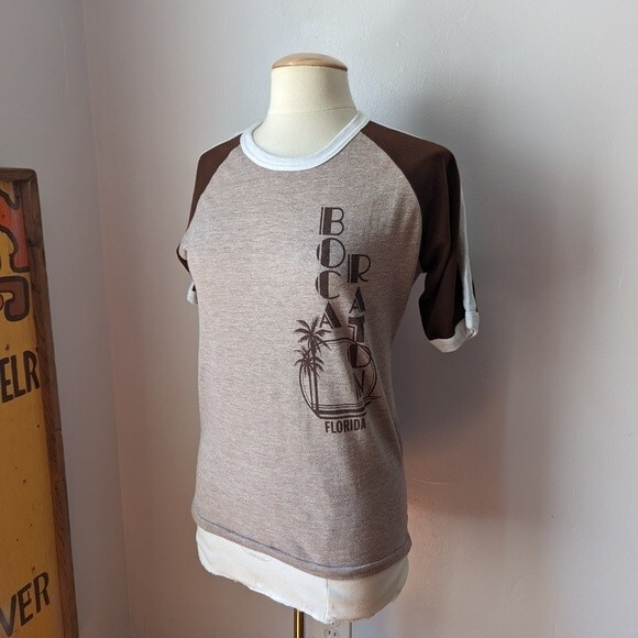 Vintage Single-stitch Boca Raton Florida T-shirt Size XL - Picture 1 of 9